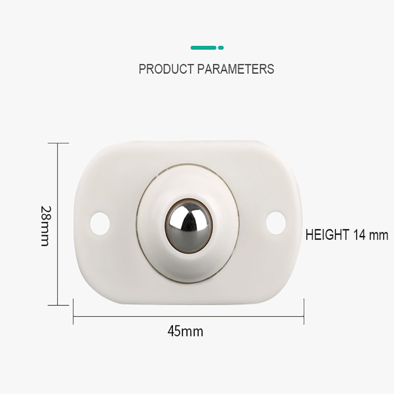 🛋️JETZT 50 % RABATT! Universelle Edelstahl-Kugelrollen – selbstklebende Mini-Möbelrollen, 360° drehbar, ideal für Aufbewahrungsboxen, Nachttische, Mülleimer und Blumentöpfe