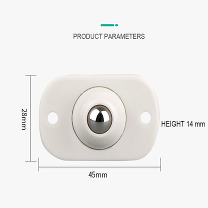 🛋️JETZT 50 % RABATT! Universelle Edelstahl-Kugelrollen – selbstklebende Mini-Möbelrollen, 360° drehbar, ideal für Aufbewahrungsboxen, Nachttische, Mülleimer und Blumentöpfe