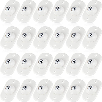 🛋️JETZT 50 % RABATT! Universelle Edelstahl-Kugelrollen – selbstklebende Mini-Möbelrollen, 360° drehbar, ideal für Aufbewahrungsboxen, Nachttische, Mülleimer und Blumentöpfe