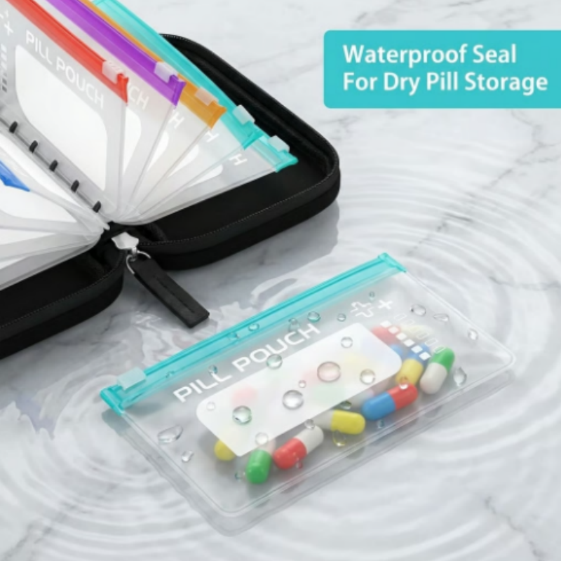 🥳💞 Über 50.000 Stück verkauft!⚡💊Wasserdichter Pillen-Organizer Set – Wiederverwendbare Beschriftungsbeutel für Medikamente, Vitamine & Reisen