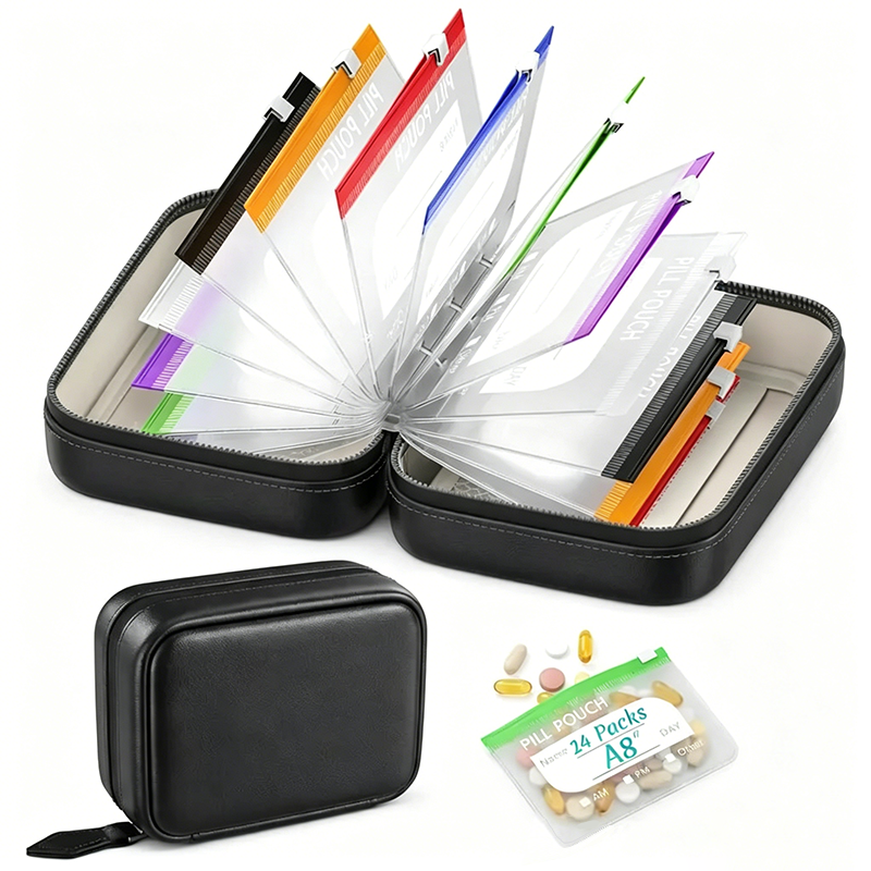 🥳💞 Über 50.000 Stück verkauft!⚡💊Wasserdichter Pillen-Organizer Set – Wiederverwendbare Beschriftungsbeutel für Medikamente, Vitamine & Reisen