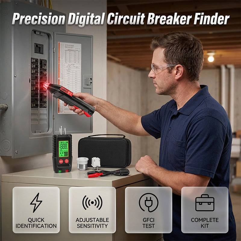 📢Mid-Season Sale: −50% nur für kurze Zeit⏰Digital Circuit Breaker Finder and Outlet Tester Kit – Sicherungen finden, Steckdosen testen – in Sekunden 🔌🛡️