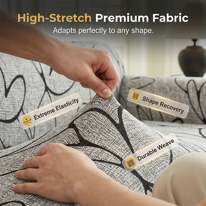 🛋️ Elastischer Sofabezug mit Volant – Bedruckter, rutschfester Schutzbezug gegen Schmutz und Flecken