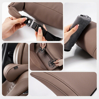 💺 Kühles Netzgewebe, fester Halt – Ergonomisches Autositzkissen-Set. Korrigiert die Körperhaltung, lindert Ischiasbeschwerden. Kostenlose Lieferung innerhalb Großbritanniens
