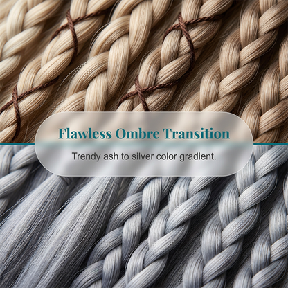 🍂Vorgeflöchtene Haar-Extensions✨Maillard Farbton Natürliche Haarverlängerung