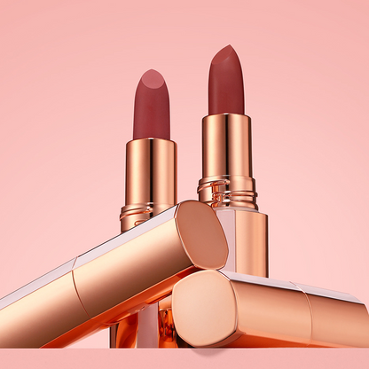 24 Stunden lang haltbarer matter Lippenstift☕💋Kussfest, wischfest & langanhaltende intensive Farbe