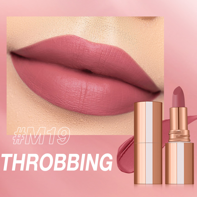 24 Stunden lang haltbarer matter Lippenstift☕💋Kussfest, wischfest & langanhaltende intensive Farbe