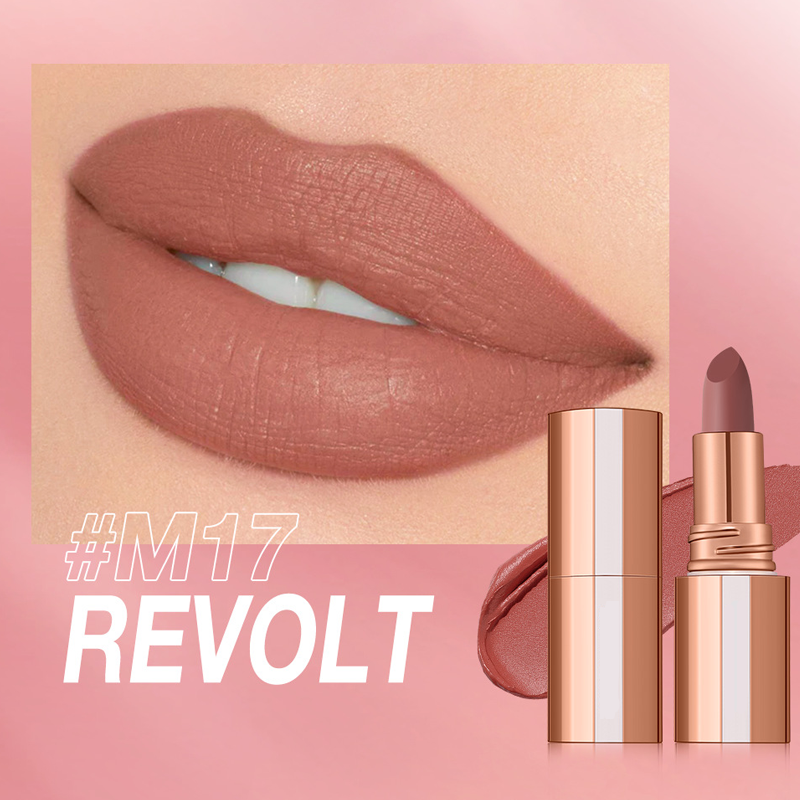 24 Stunden lang haltbarer matter Lippenstift☕💋Kussfest, wischfest & langanhaltende intensive Farbe