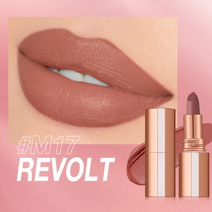 24 Stunden lang haltbarer matter Lippenstift☕💋Kussfest, wischfest & langanhaltende intensive Farbe