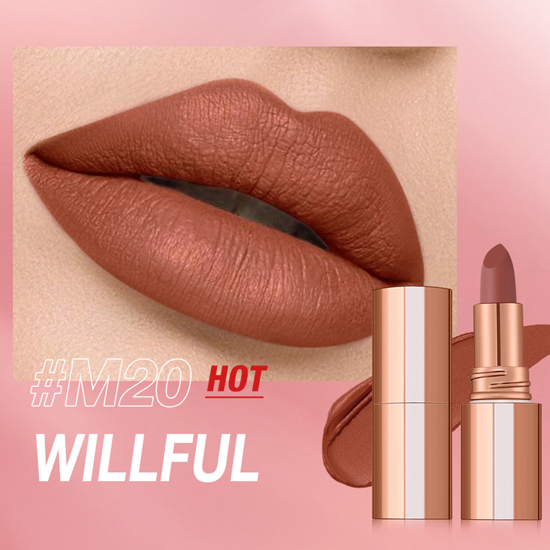 24 Stunden lang haltbarer matter Lippenstift☕💋Kussfest, wischfest & langanhaltende intensive Farbe