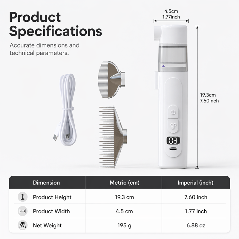 🐶🐱 Elektrischer Fellpflege-Kamm – 2-in-1, USB-C, sanft – loses Fell & Verfilzungen entfernt! ✨