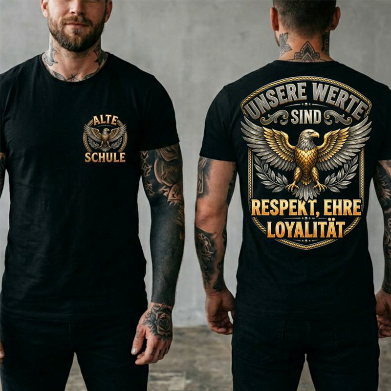 👕Herren Bedrucktes Rundhals-Kurzarm-T-Shirt – Lässig, bequem & vielseitig – Perfekt für den Alltag, Freizeit & warme Tage ✨