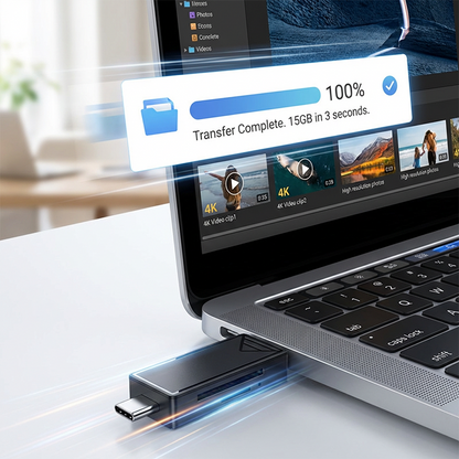 🔥 Heute -50 %! 💾 2-in-1 High-Speed Speicherkartenleser