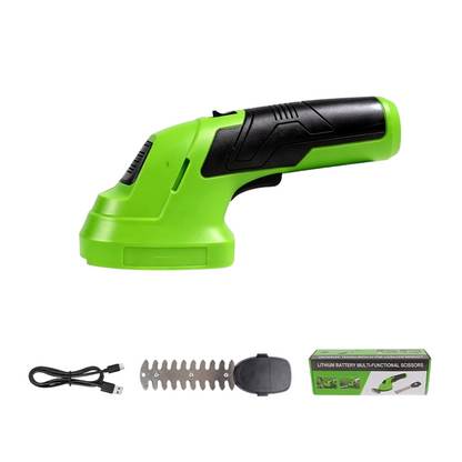 Set mit tragbarer Heckenschere