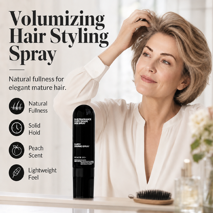 🍑✨Haar‑Volumen‑Spray mit Pfirsichduft, langanhaltend, gibt mehr Fülle, leichtes Styling‑Spray für glattes, flaches Haar