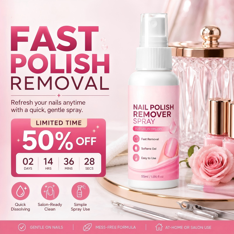 🔥 Heute -50 %! 💅 Nagellack-Entferner Spray für schnelle Entfernung
