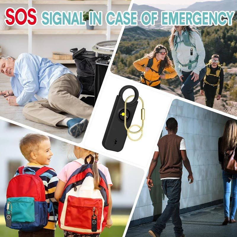 135DB Self-defense Alarm with LED Strobe Light