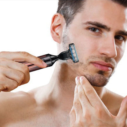 📢📢50% RABATT !!⏰4-in-1 Herren-Pflegeset – Multifunktions-Trimmer für Bart, Haare, Nase & Körper ✂️