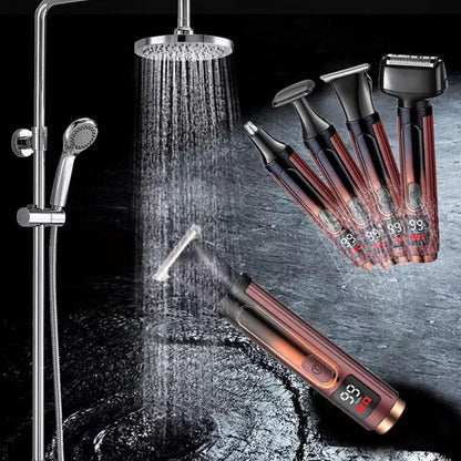 📢📢50% RABATT !!⏰4-in-1 Herren-Pflegeset – Multifunktions-Trimmer für Bart, Haare, Nase & Körper ✂️