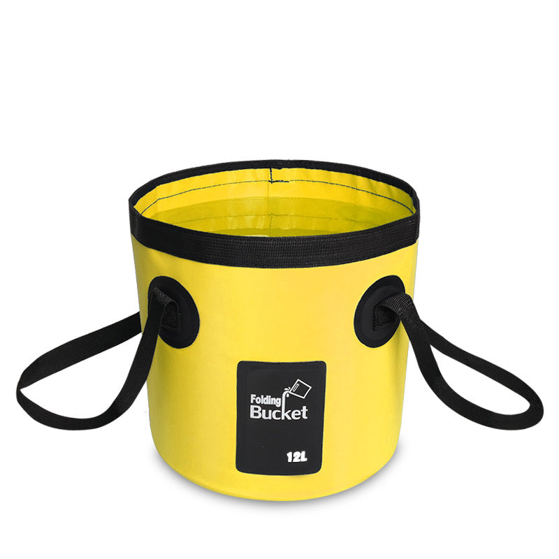 🧊 50% RABATT! ✨ Faltbarer tragbarer Angelkübel – Geeignet als Eiskübel, Wasserbehälter, für Autowäsche & Campinggeschirr 🎣