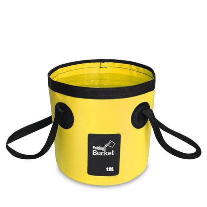 🧊 50% RABATT! ✨ Faltbarer tragbarer Angelkübel – Geeignet als Eiskübel, Wasserbehälter, für Autowäsche & Campinggeschirr 🎣