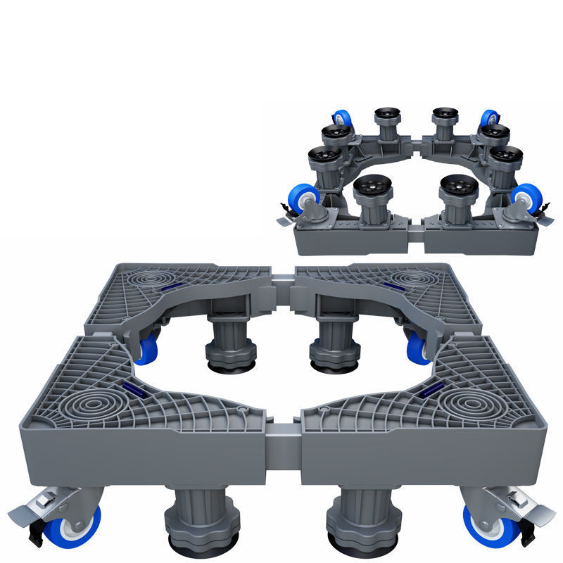 Adjustable Mobile Washing Machine Stand with Multi-Wheels