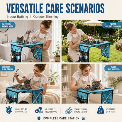 🥳HEISSER SALE 2026🥳💞50.000+ VERKAUFT!👵❤️ 2-in-1 Faltbares Haustier-Pflegebett🐱🐶🛋️