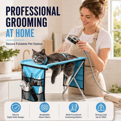 🥳HEISSER SALE 2026🥳💞50.000+ VERKAUFT!👵❤️ 2-in-1 Faltbares Haustier-Pflegebett🐱🐶🛋️