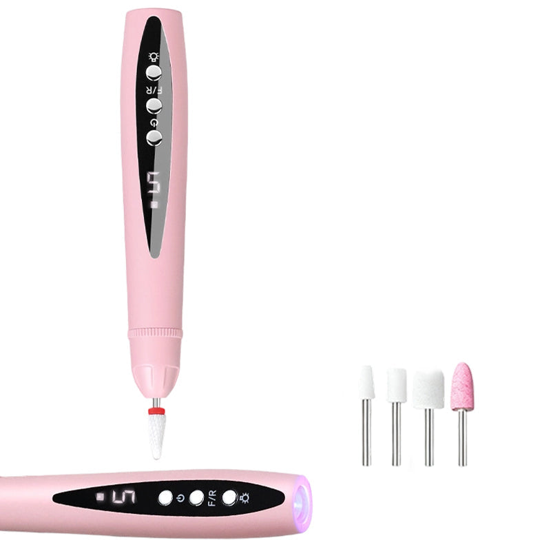 2-in-1-Elektro-Nagelfeile mit UV-Gel-Lampe – tragbares Maniküre- und Pediküre-Set