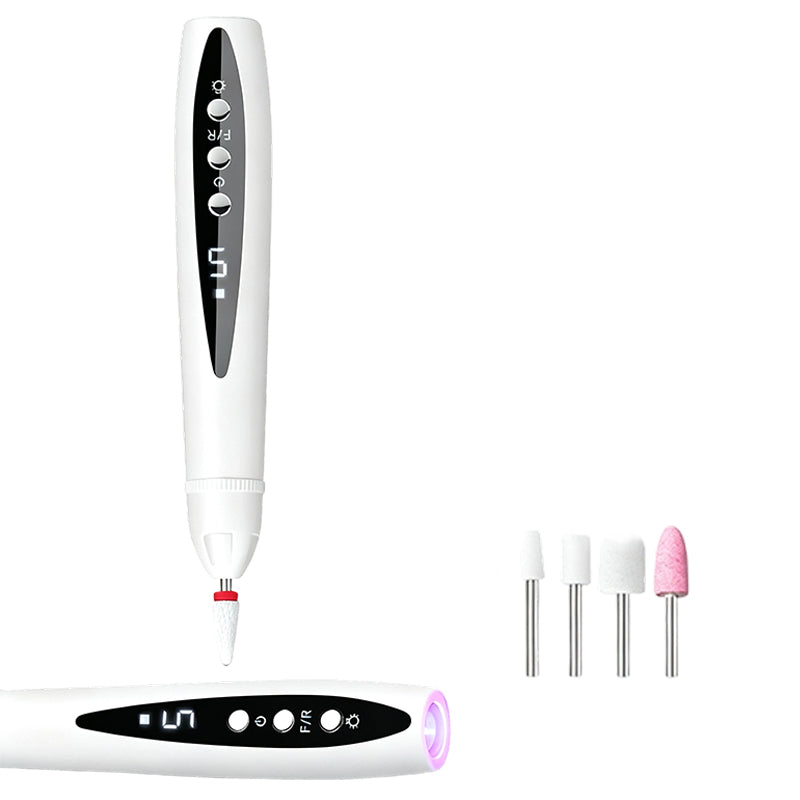 2-in-1-Elektro-Nagelfeile mit UV-Gel-Lampe – tragbares Maniküre- und Pediküre-Set