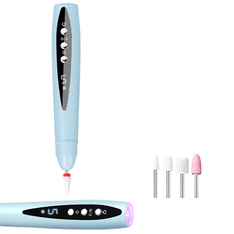 2-in-1-Elektro-Nagelfeile mit UV-Gel-Lampe – tragbares Maniküre- und Pediküre-Set