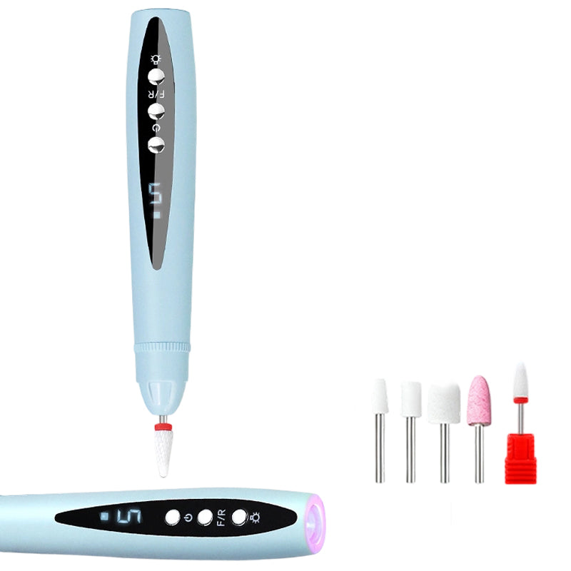 2-in-1-Elektro-Nagelfeile mit UV-Gel-Lampe – tragbares Maniküre- und Pediküre-Set