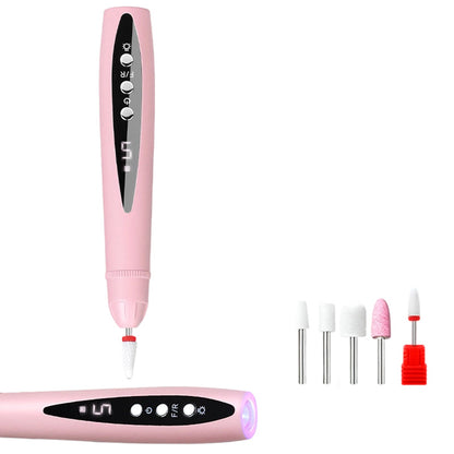 2-in-1-Elektro-Nagelfeile mit UV-Gel-Lampe – tragbares Maniküre- und Pediküre-Set