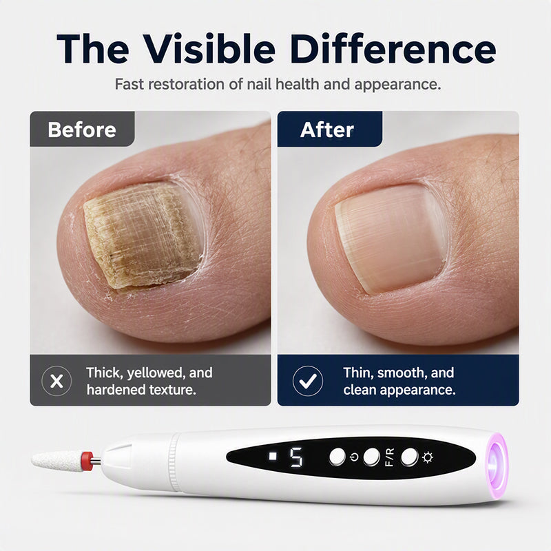 2-in-1-Elektro-Nagelfeile mit UV-Gel-Lampe – tragbares Maniküre- und Pediküre-Set