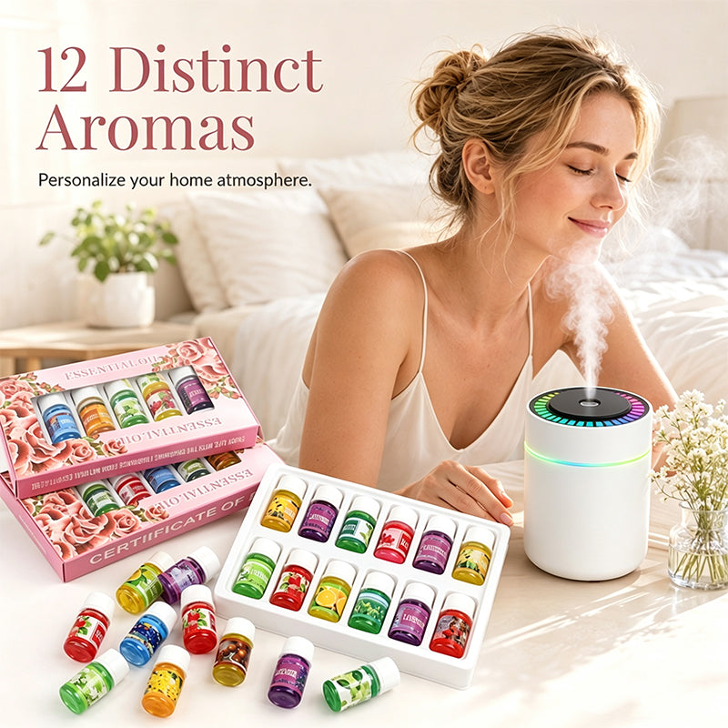 🎁12er-Pack wasserlöslicher ätherischer Öle🔥Nur für kurze Zeit 50 % Rabatt! 🌺Der frische Duft hebt die Stimmung! 🌷