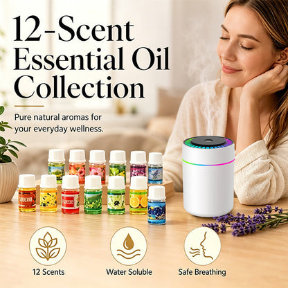 🎁12er-Pack wasserlöslicher ätherischer Öle🔥Nur für kurze Zeit 50 % Rabatt! 🌺Der frische Duft hebt die Stimmung! 🌷