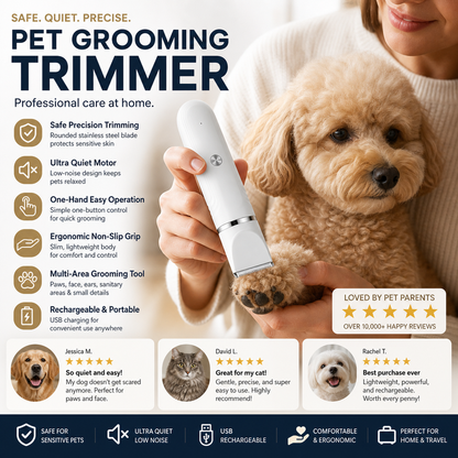 ✂️ 50 % Rabatt – Leiser Haustier-Trimmer – wiederaufladbar, leistungsstark & vielseitig – ideal für Hunde & Katzen🐾
