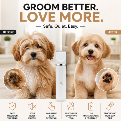 ✂️ 50 % Rabatt – Leiser Haustier-Trimmer – wiederaufladbar, leistungsstark & vielseitig – ideal für Hunde & Katzen🐾