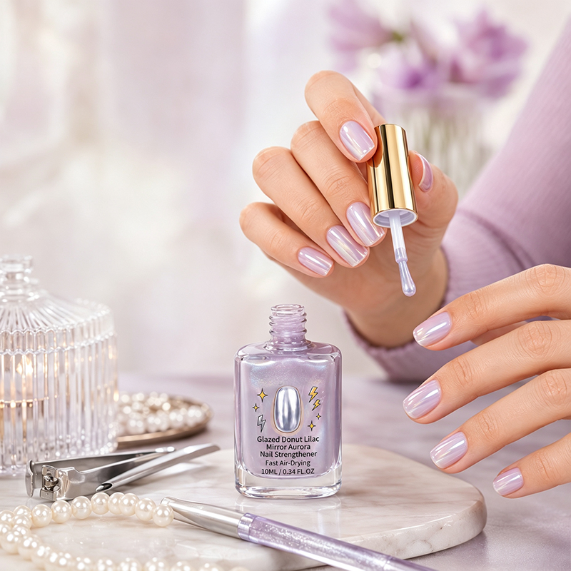 Nagelstärker „Spiegelglanz“ in Lila