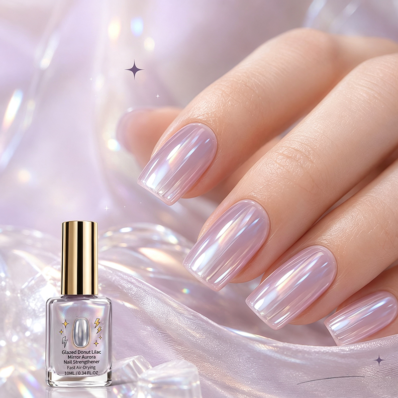 Nagelstärker „Spiegelglanz“ in Lila