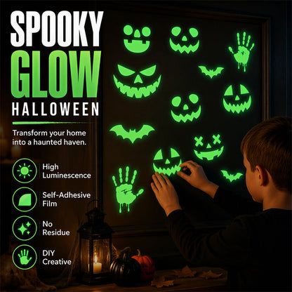 Halloween-Aufkleber, die im Dunkeln leuchten