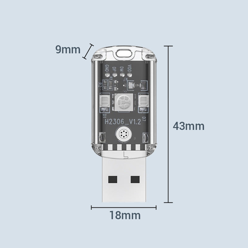 Intelligente USB-Fernbedienung für Klimaanlagen mit Sprachsteuerung und 7-farbigem Nachtlicht