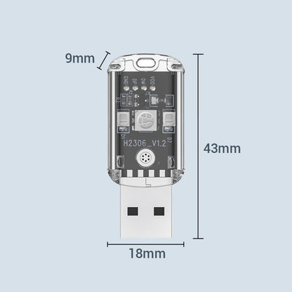 Intelligente USB-Fernbedienung für Klimaanlagen mit Sprachsteuerung und 7-farbigem Nachtlicht