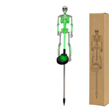 💀 50% RABATT! 🎃 Solar-Skelett-Erdspießleuchten – Wasserdicht, solarbetrieben & gruselig – Perfekte Halloween-Deko für Garten & Wege 🌙