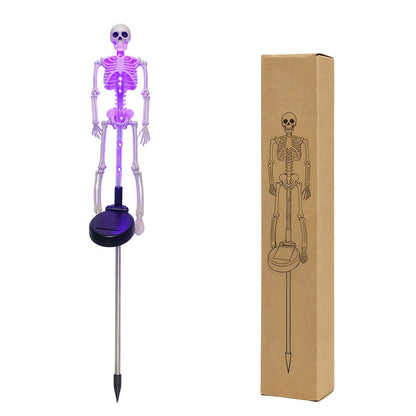 💀 50% RABATT! 🎃 Solar-Skelett-Erdspießleuchten – Wasserdicht, solarbetrieben & gruselig – Perfekte Halloween-Deko für Garten & Wege 🌙