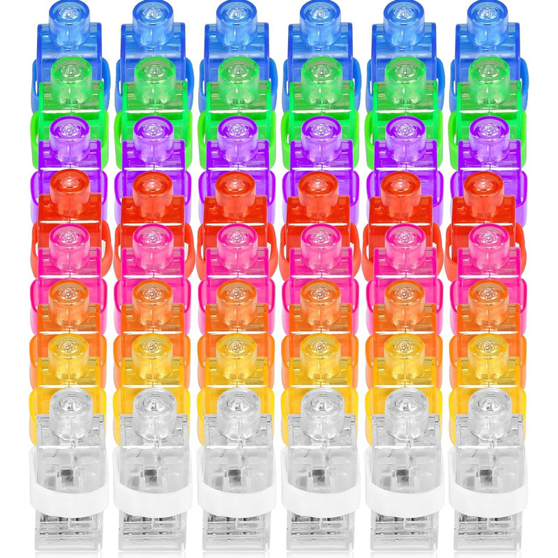 🔥Superangebot: 50 % RABATT🔥 Bunte Mini-LED-Fingerlichter – Festliche Fingerlichter mit Gummiband