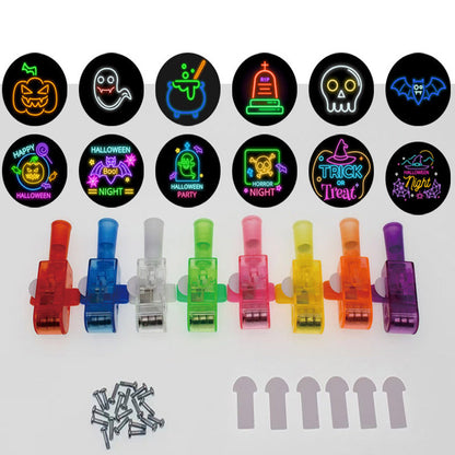 🔥Superangebot: 50 % RABATT🔥 Bunte Mini-LED-Fingerlichter – Festliche Fingerlichter mit Gummiband