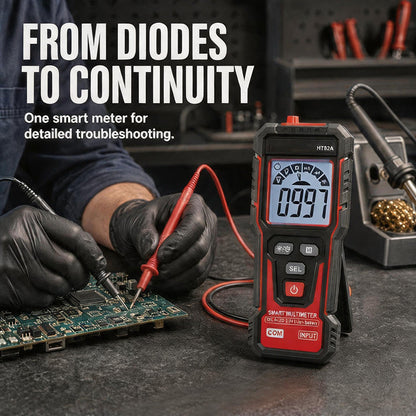 Intelligentes Digitalmultimeter mit Messleitungen