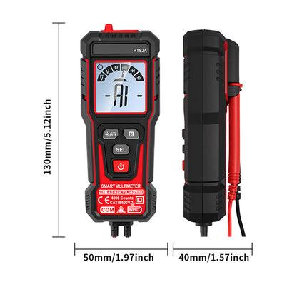 Intelligentes Digitalmultimeter mit Messleitungen