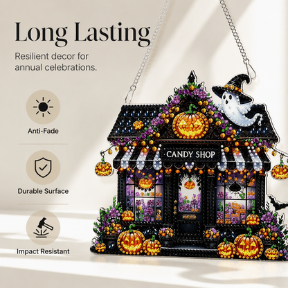 🎃 50% RABATT! ✨ Halloween DIY Glitzer-Hängeornament-Set – Funkelnde Farben, einfache Montage & kreativer Spaß – Perfekte Deko für gruselige Herbststimmung 🕸️